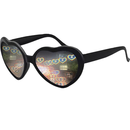 Heart Diffraction Sunglasses | Heart Prism